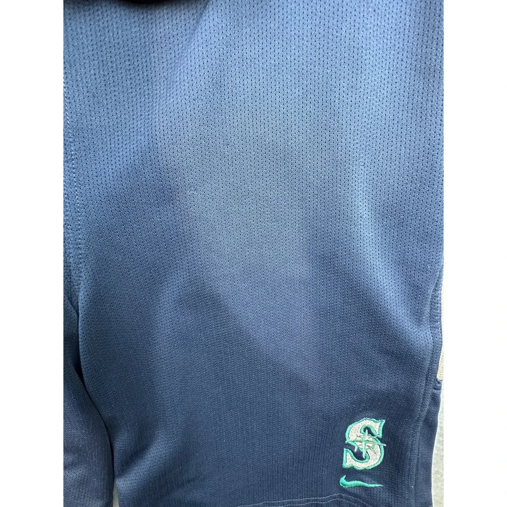 Nike Seattle Mariners MLB Navy Blue Mesh Athletic Shorts Youth L 16/18